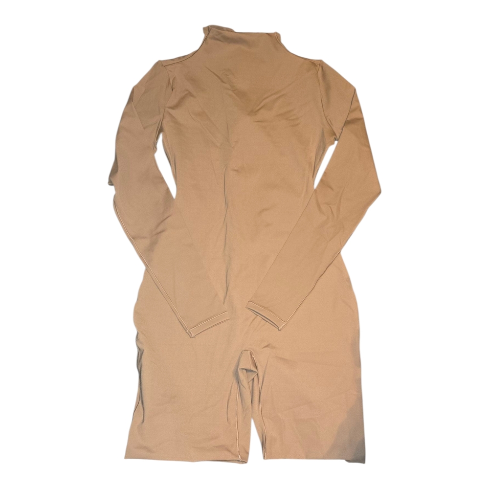SKIMS Tan Bodysuit with Zipper Detail